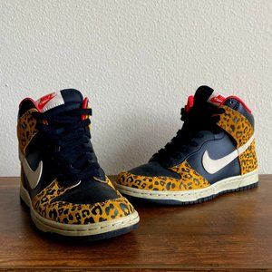 Nike SB Dunk High Skinny Leopard Sneakers (Rare)